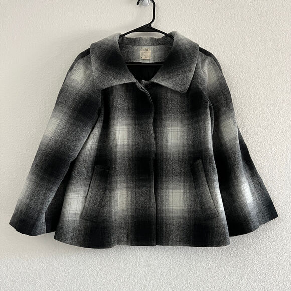 L'Agence Jacket Womens Medium Oversized Plaid Shacket - Picture 1 of 14